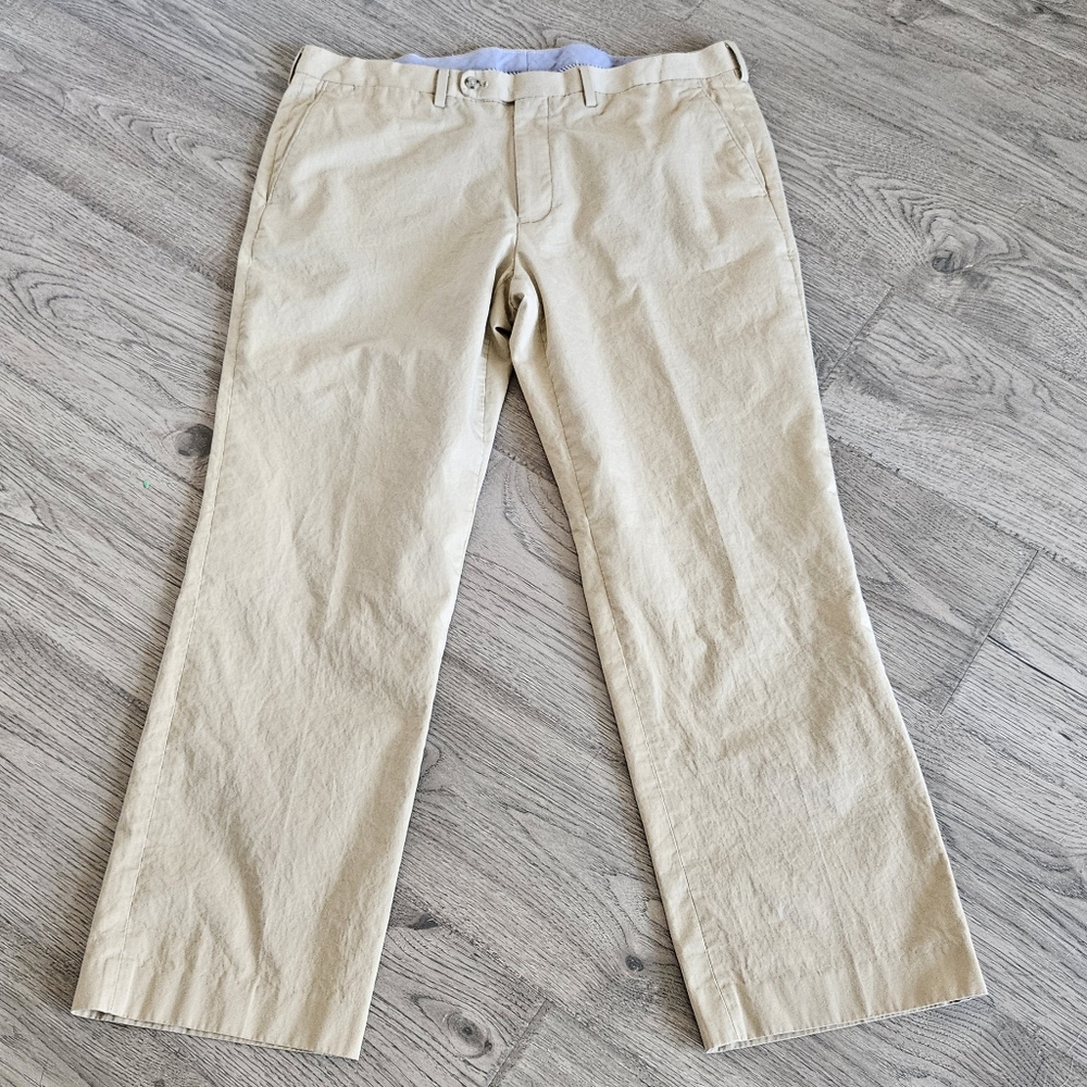 Frank Stella New York Soft Cotton Khaki Pants - Size 37x30